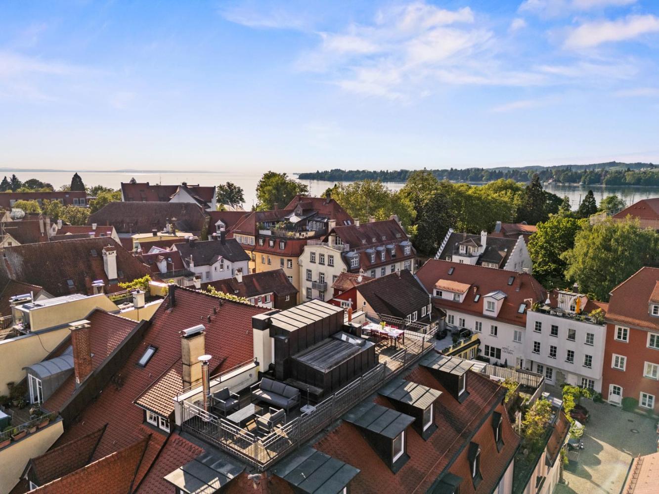 Ferienwohnung Insel-Loft - Maisonette Auf Der Insel, Exklusiv Mit Dachterrasse Lindau  Eksteriør bilde
